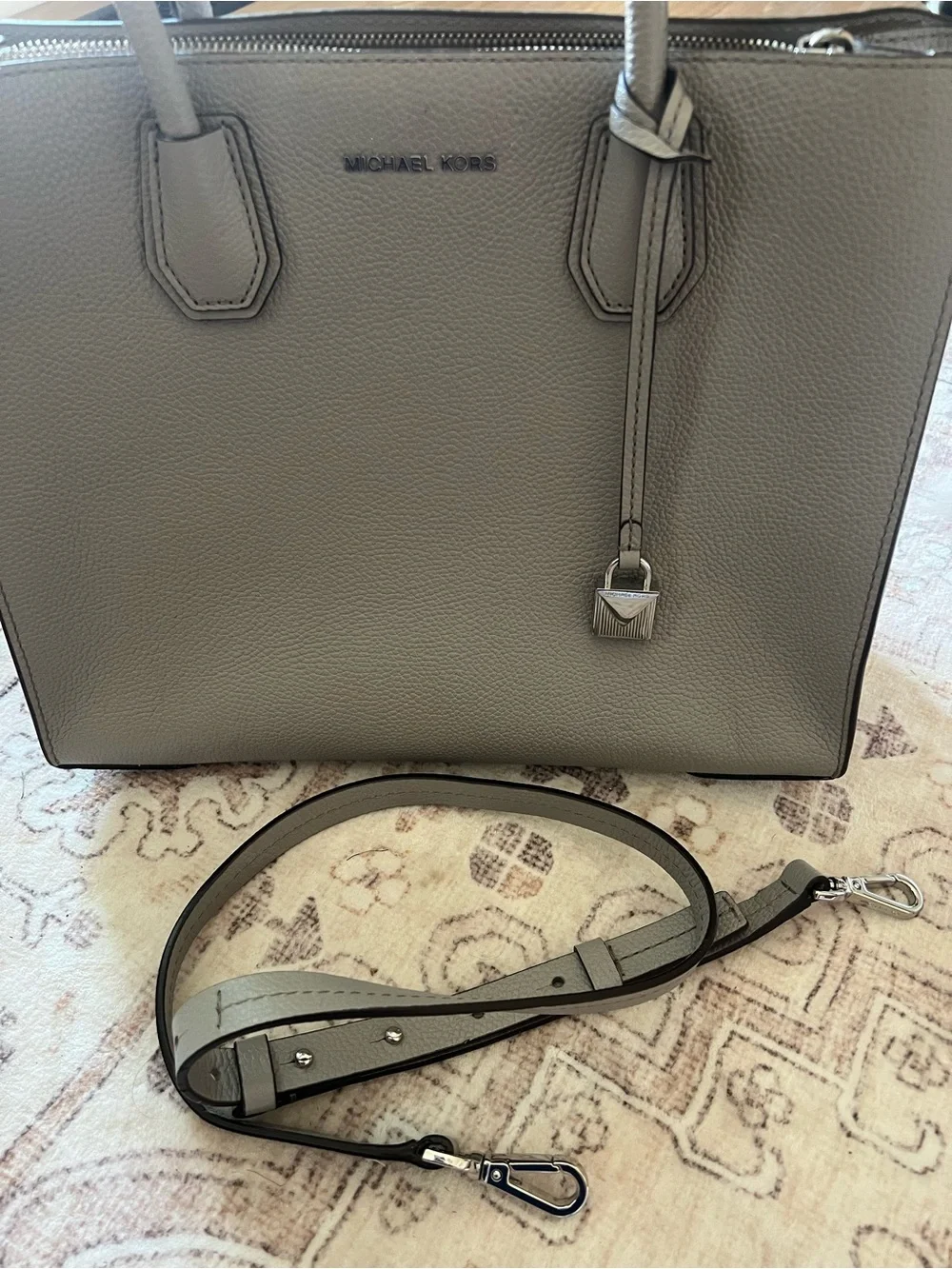 Michael Kors structured pebbled